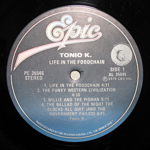 Tonio K. : Life In The Foodchain (LP, Album)