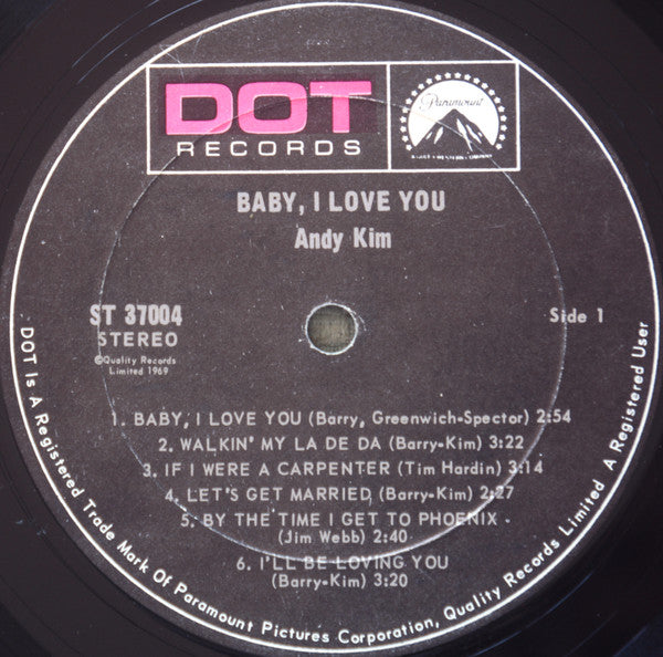 Andy Kim : Baby, I Love You (LP)