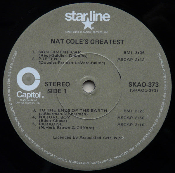 Nat King Cole : Nat King Cole's Greatest! (LP, Comp)