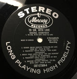 Various : To Sir, With Love Original Motion Picture Soundtrack (LP, Album)