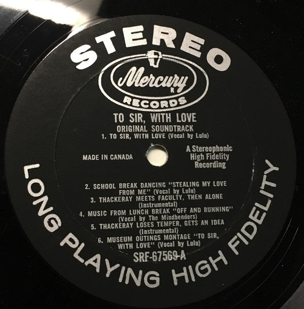 Various : To Sir, With Love Original Motion Picture Soundtrack (LP, Album)