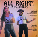 Various : All Right! Original Disco Hits (LP, Comp, P/Mixed)